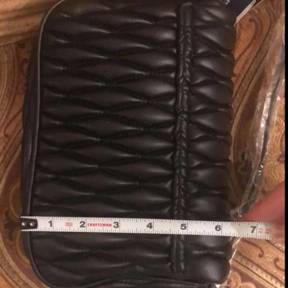 BADGLEY MISCHKA QUILTED MESSENGER crossbody bag BLACK - Picture 7 of 15